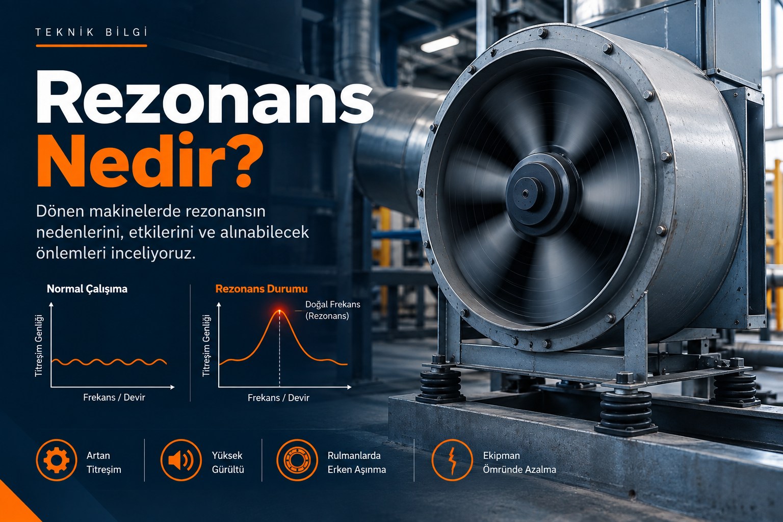 Rezonans Nedir? Dönen Makinelerde Rezonans ve Titreşim
